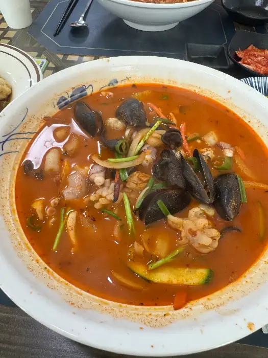 해산물 짬뽕 디테일 컷