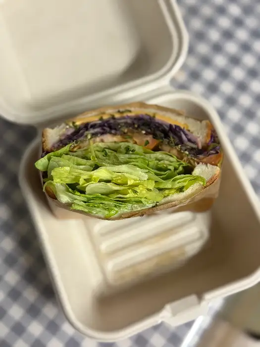 샌드위치 단면 사진