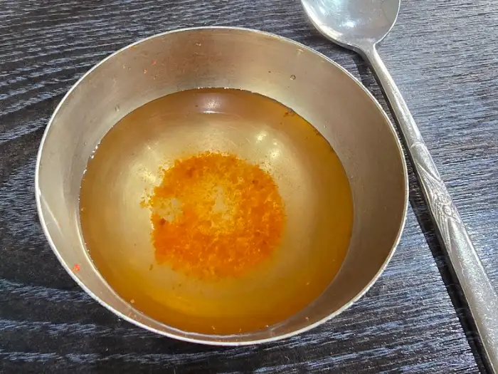 영해복집 양념장과 국물