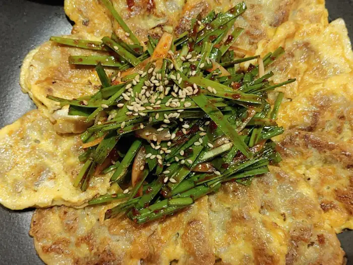 어복쟁반의 육전과 파채