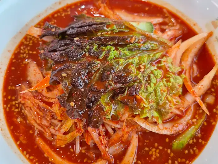 망향비빔국수 비빔국수 클로즈업