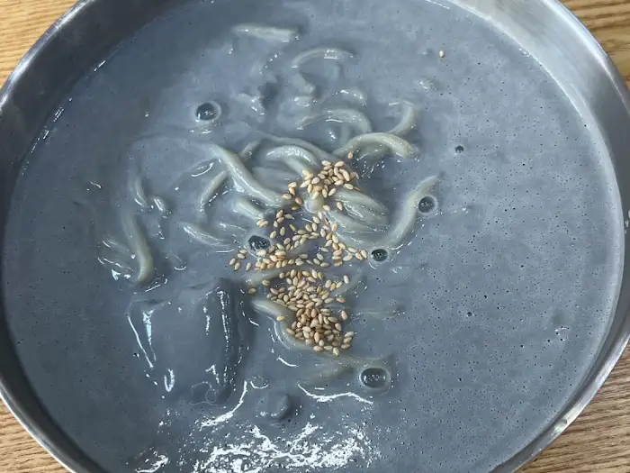 콩국수 클로즈업 사진