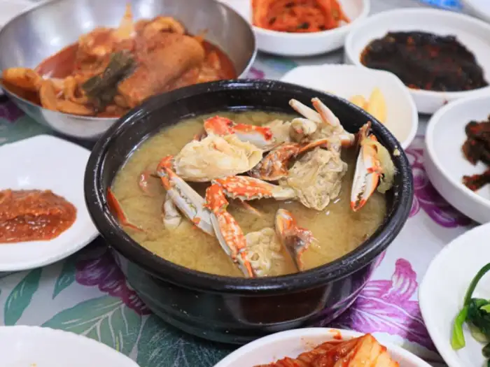 꽃게 된장찌개 클로즈업