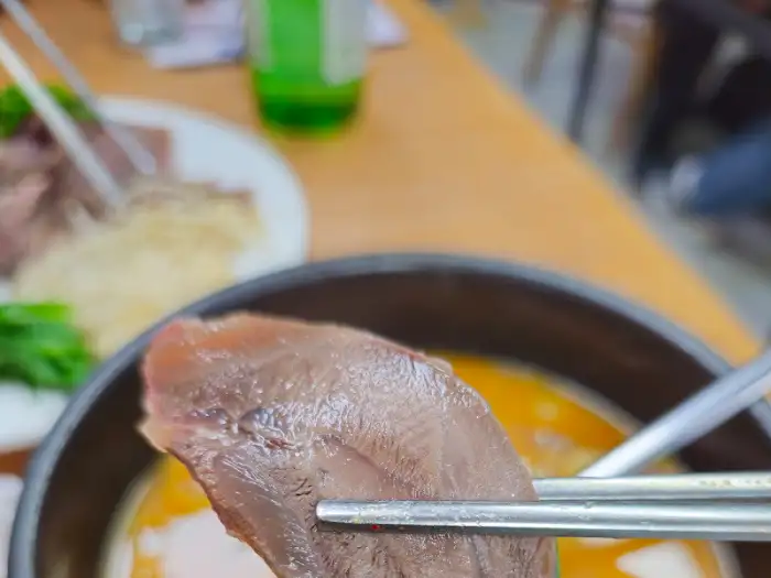 평택 곰탕 맛집 곰탕 속 고기