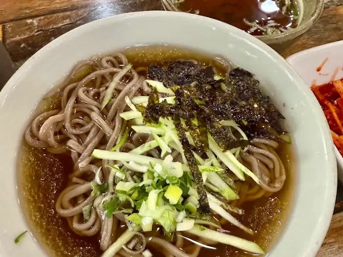 메밀소바 클로즈업