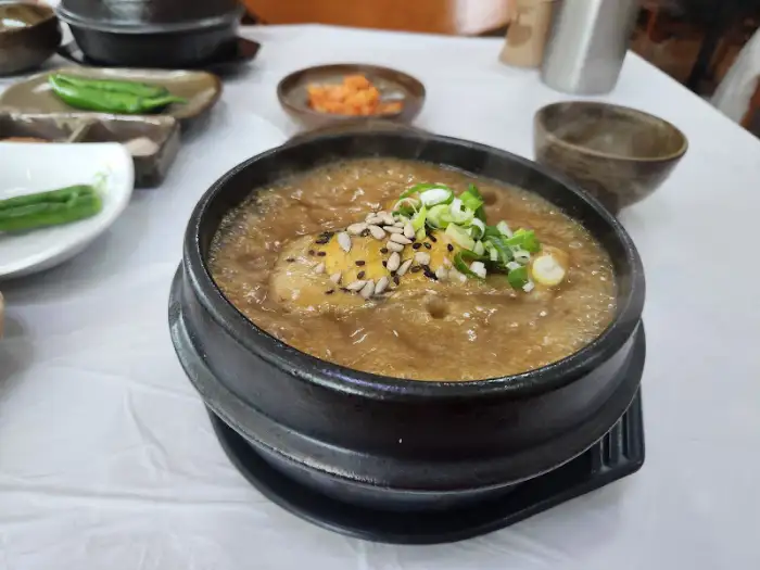 흑마늘삼계탕 클로즈업