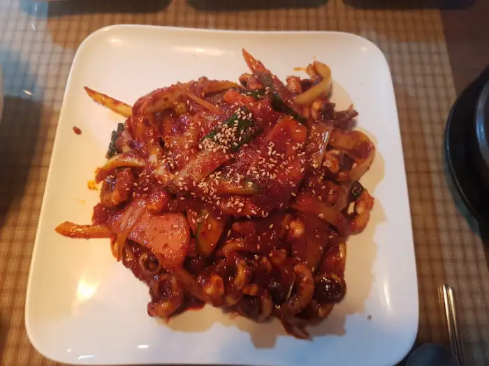 낙지볶음 한 상 차림