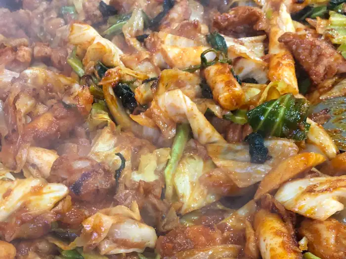 닭갈비의 확대 모습