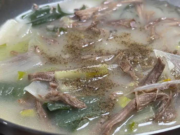 맑은 육개장 국물