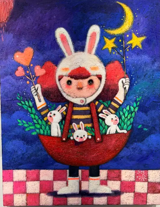 무지개 케이크
