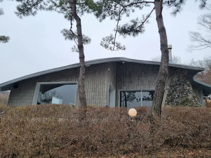 카페 주변의 자연 풍경