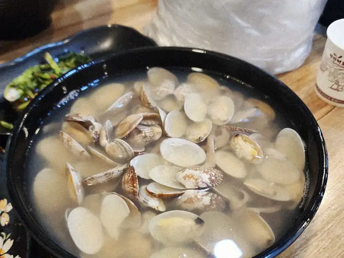 시원한 조개탕