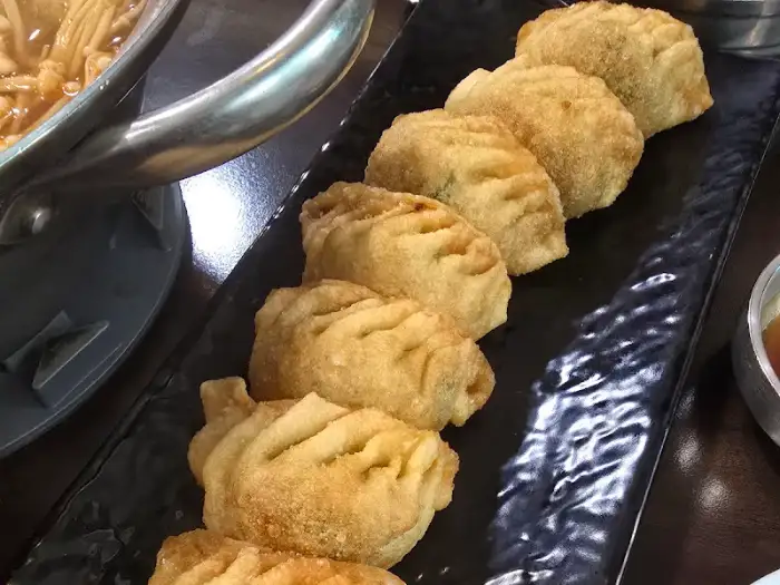 군만두의 단면