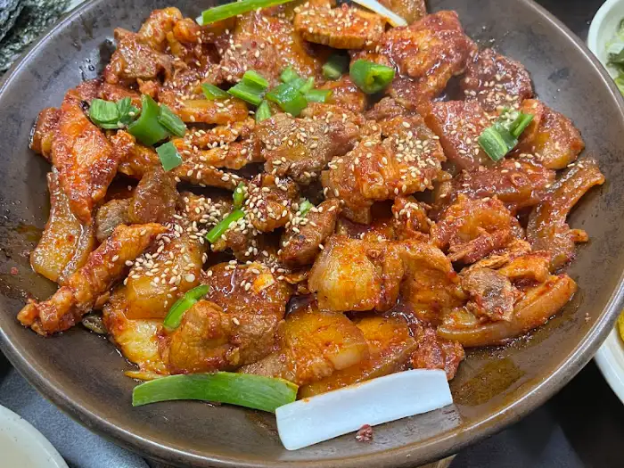 따봉식당 돼지 주물럭 클로즈업