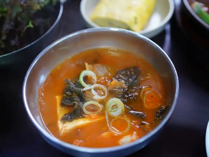 따봉식당 김치찌개 디테일 샷