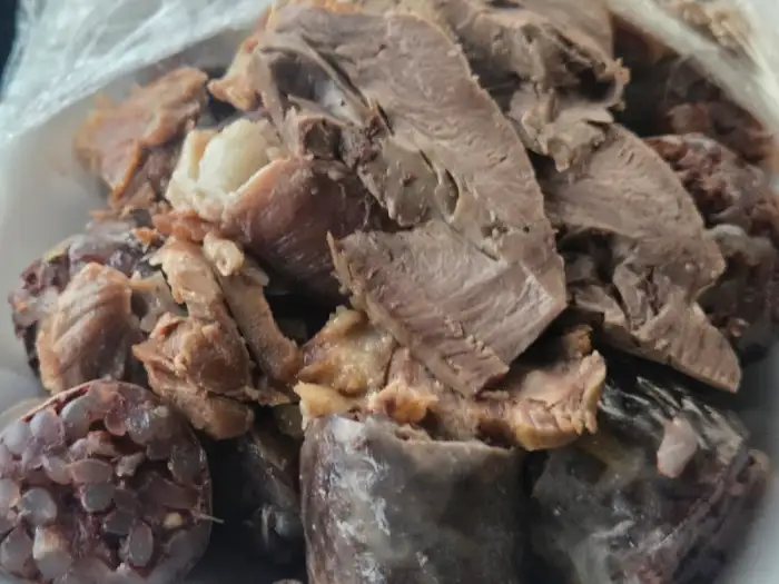 모듬 순대 및 고기 모음