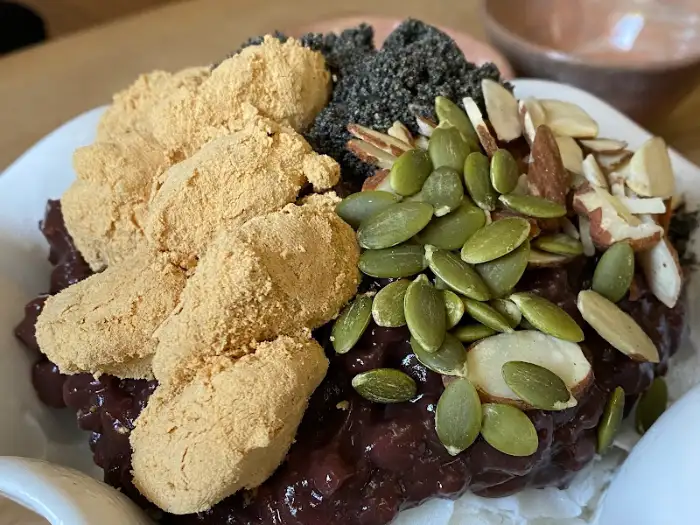 팥빙수의 토핑