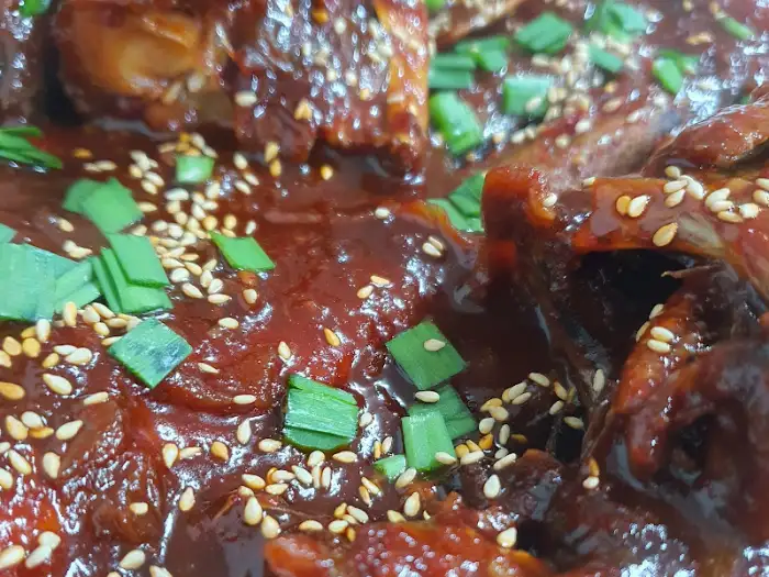 코다리찜 양념 클로즈업