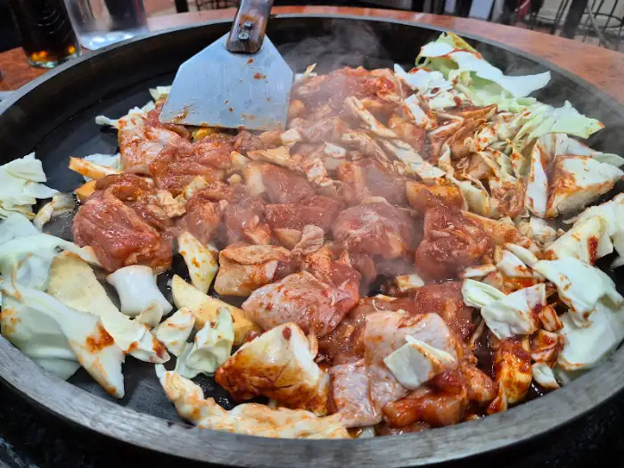 닭갈비 조리 후반부 모습