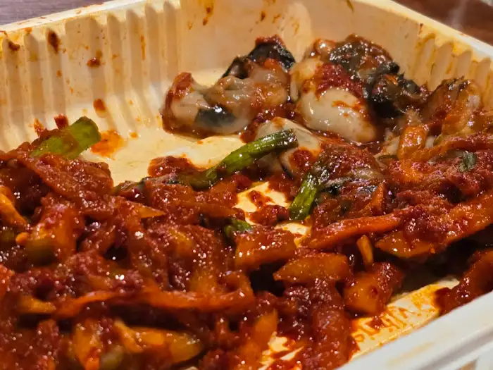 굴과 김치
