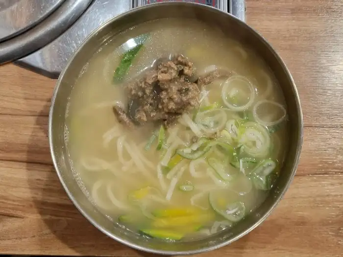 심가네칼국수 사골칼국수 면발