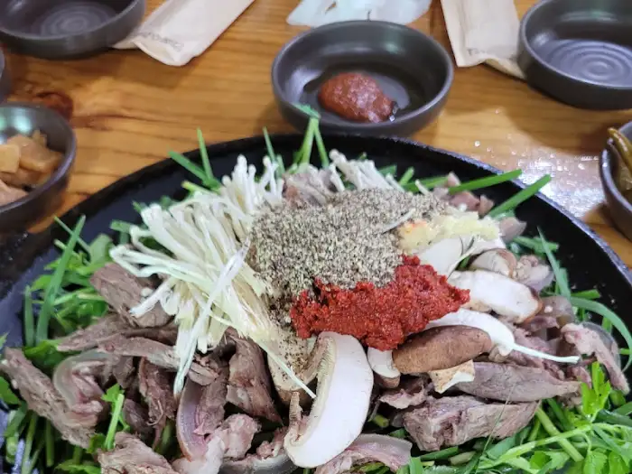 전골 재료 상세 모습