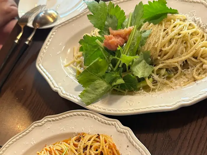 신선한 날치알 파스타