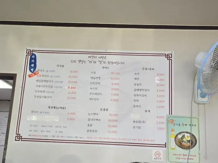 메뉴판