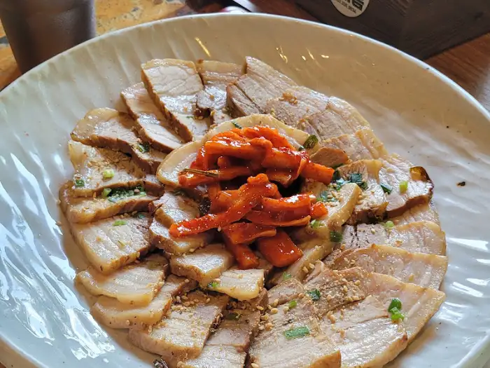 수육 메뉴
