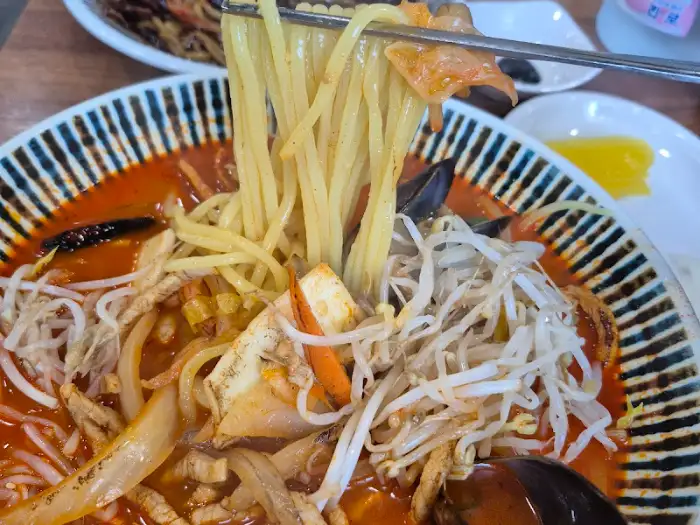 짬뽕 면발