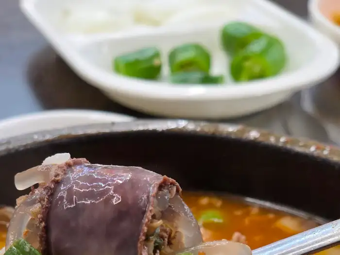 순대국 속 순대
