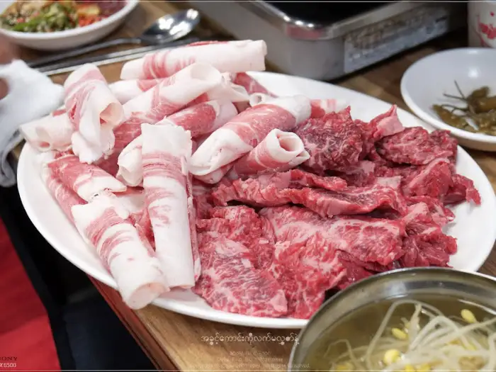 다양한 부위의 소고기 모듬
