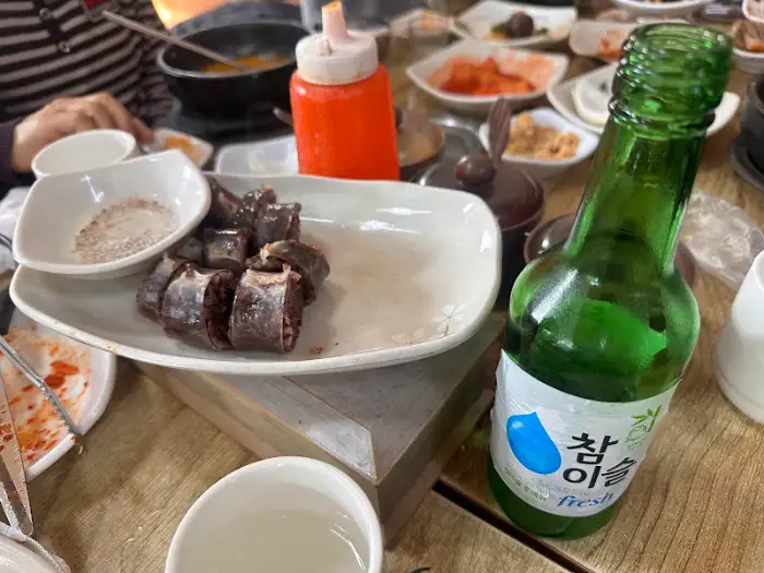 순대와 소주
