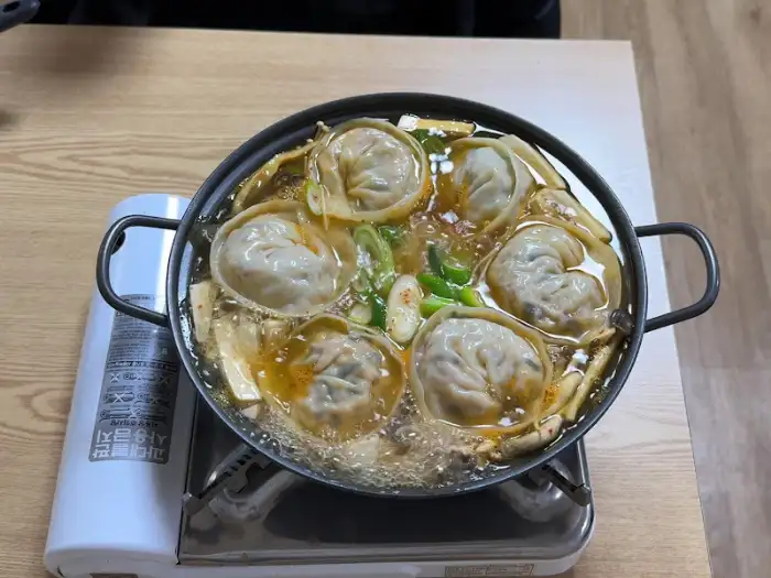 버섯만두전골
