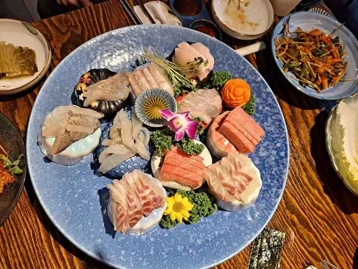 신선한 해산물 모둠