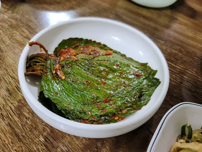 대전 동원식당 깻잎 장아찌