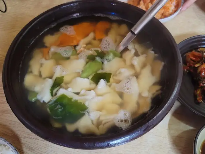 수제비 클로즈업