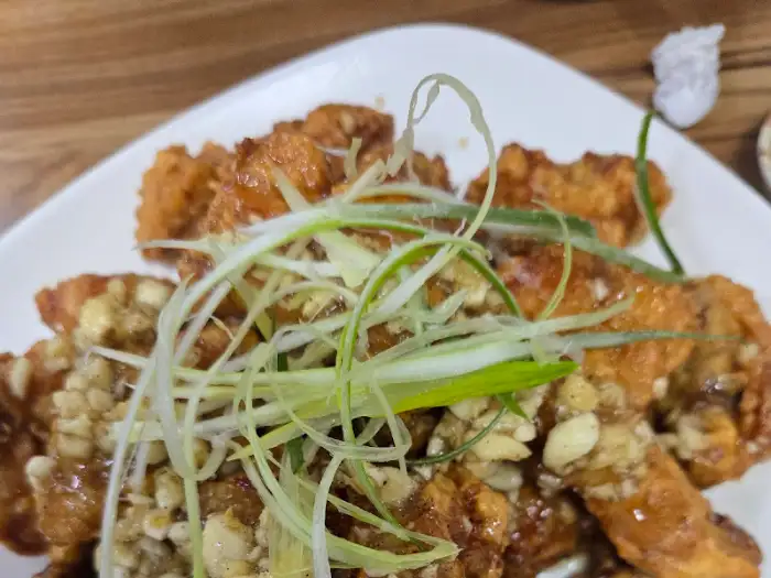 마늘통닭 클로즈업
