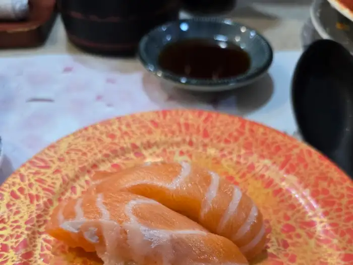 먹음직스러운 연어 초밥