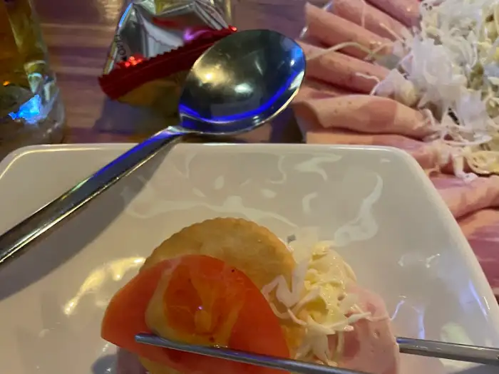 리츠 크래커와 소시지