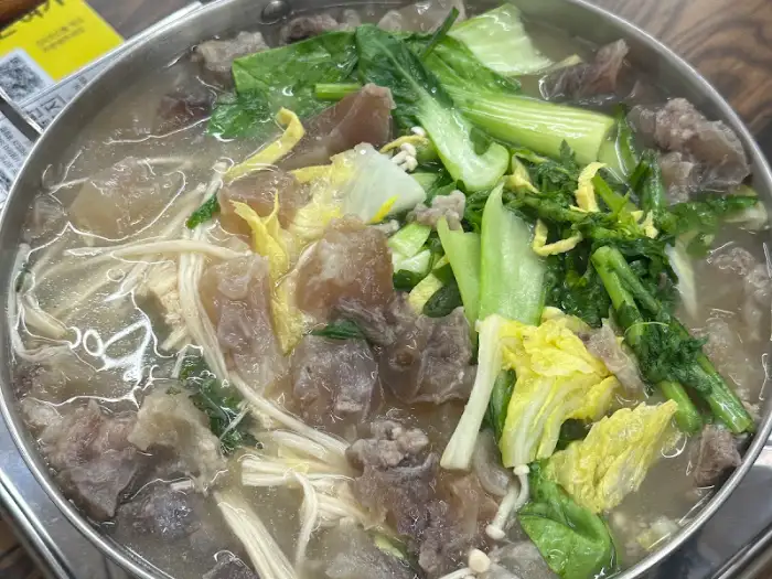 한우수지전골 메인 모습