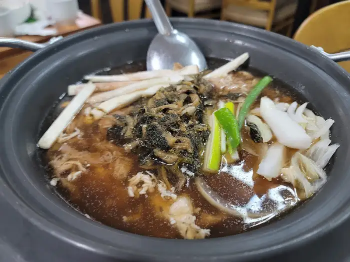 시래기 불고기 전골 클로즈업