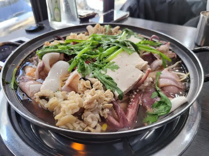오징어찌개 조리 전 모습
