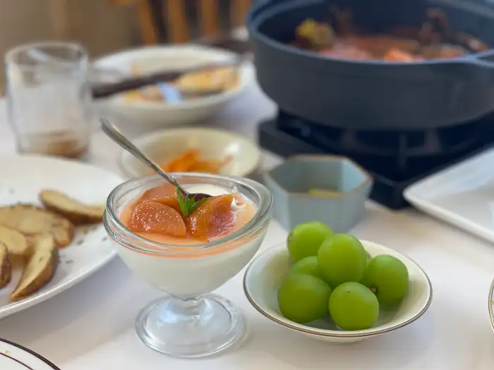 디저트와 과일