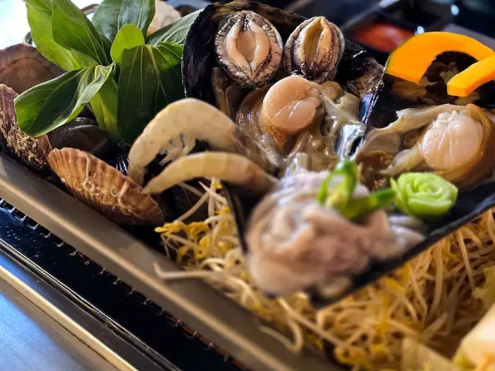 variety of fresh seafood