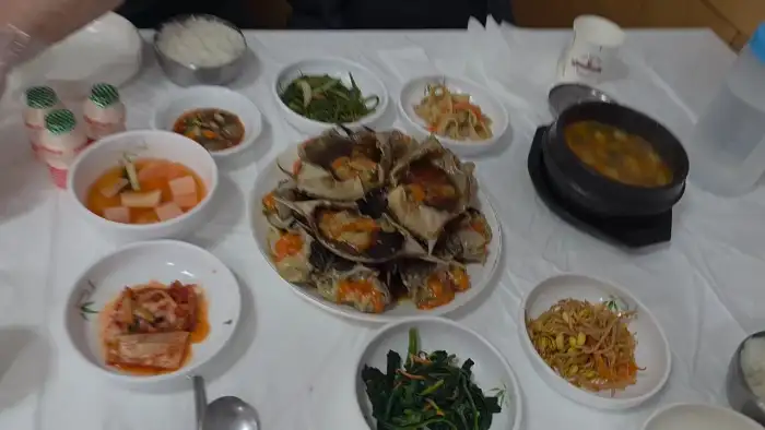 꽃게탕과 밥