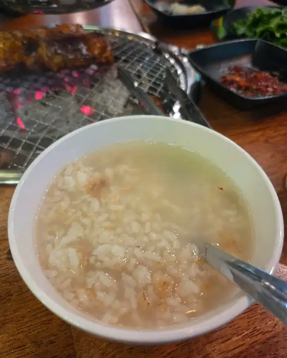 오창숯불닭갈비 고구려 따뜻한 누룽지탕