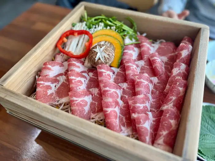 편백찜 재료 클로즈업