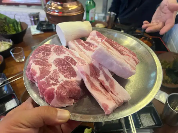 비가우돈의 푸짐한 고기 한상차림