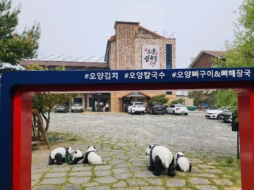 보령 오양손칼국수 매장 전경 및 입구